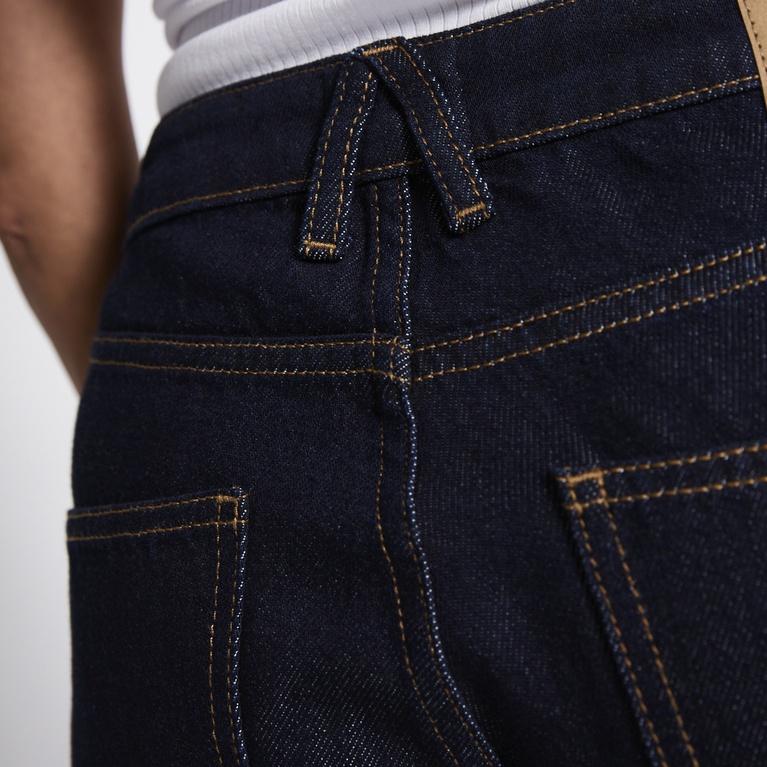 Mid waist wide jeans "Optiwide" Rinse